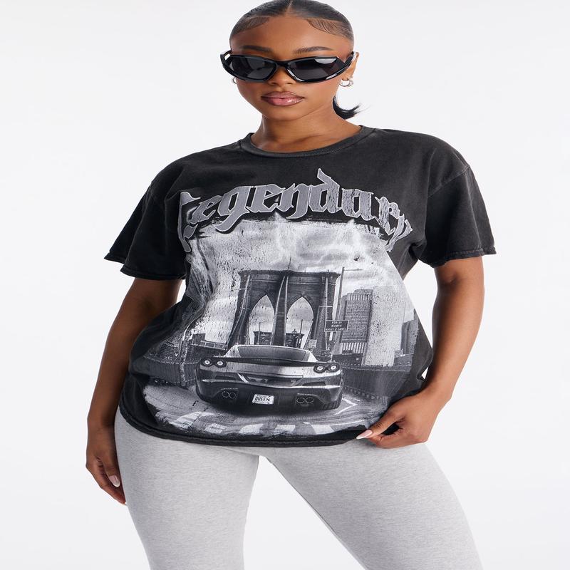 Legendary Washed Short Sleeve Tee - Black Wash