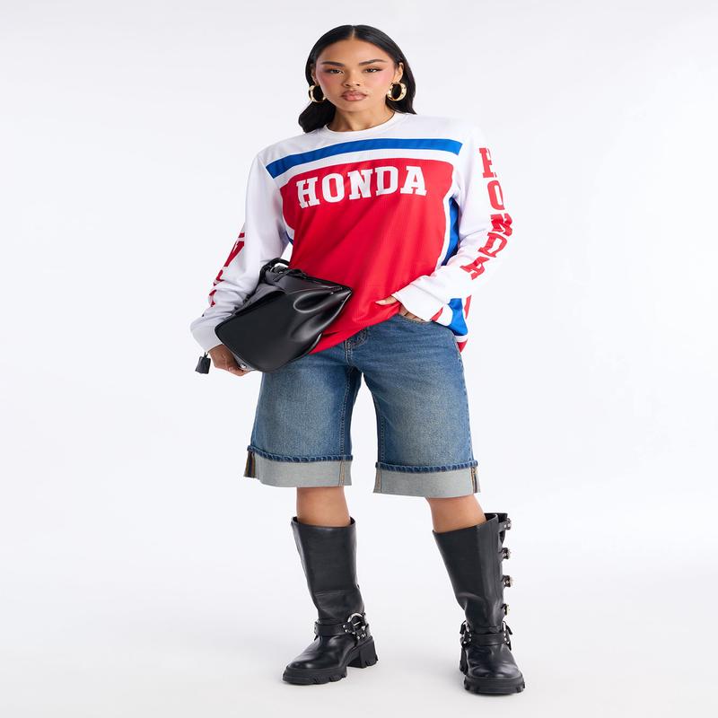 Honda Racing Colorblock Long Sleeve Jersey - Multi Color