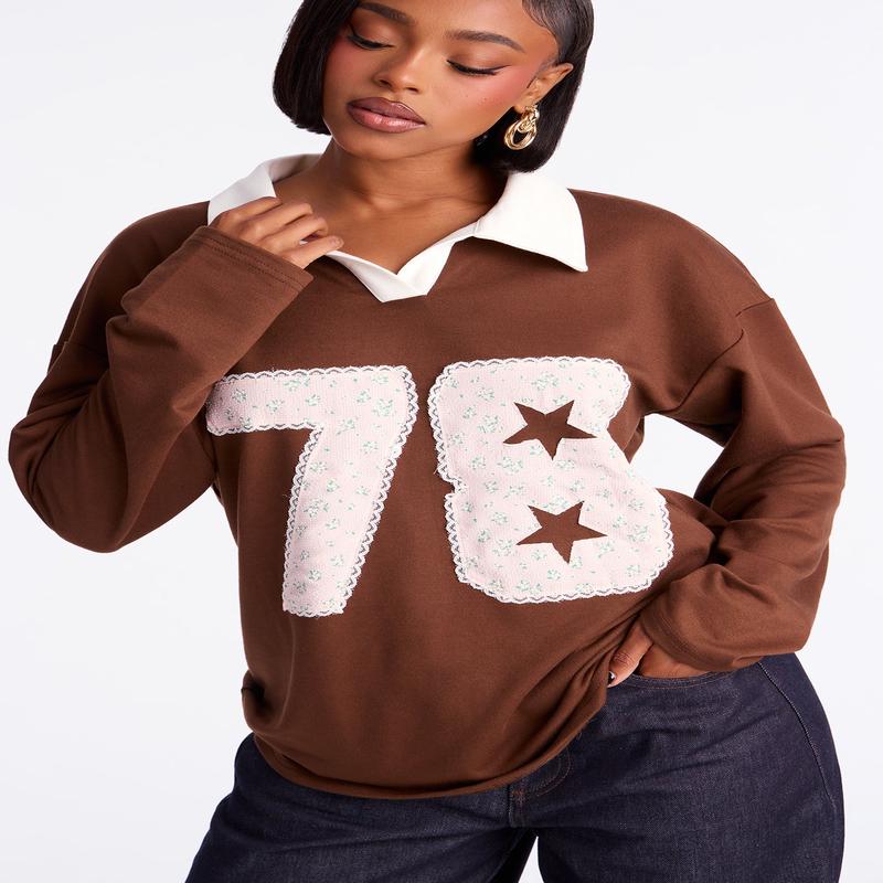 78 Star Polo Top - Brown