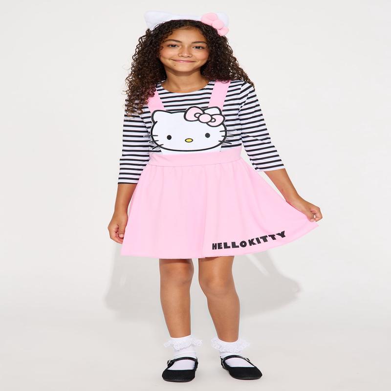 Mini Hello Kitty Overall Dress Costume - PinkCombo