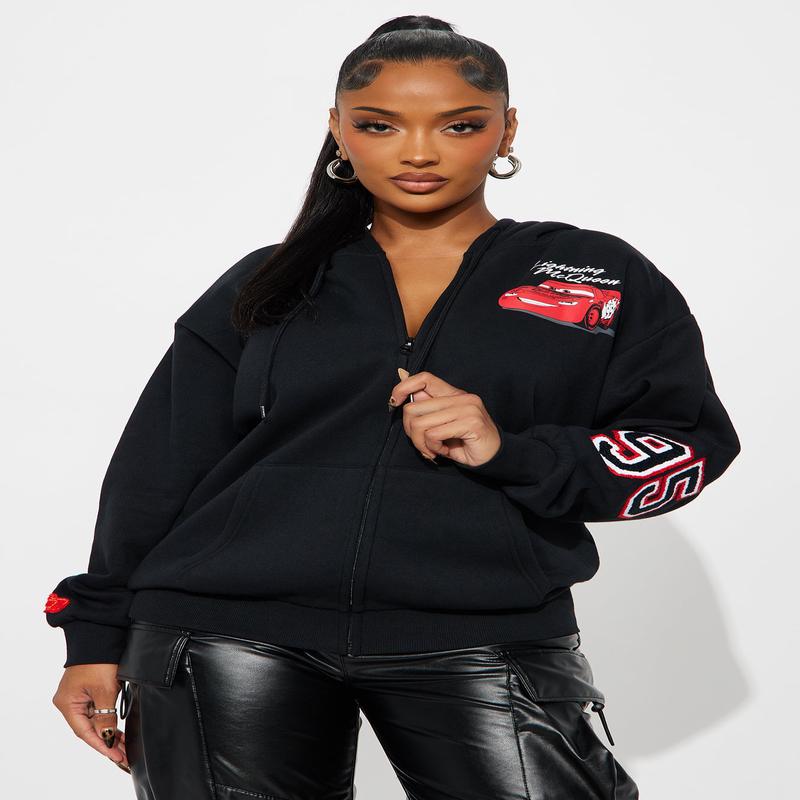 95 Flash Lightning Mc Queen Hoodie - Black