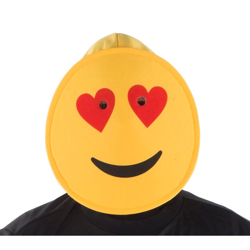 Smiling Hearts Emoji Mask |