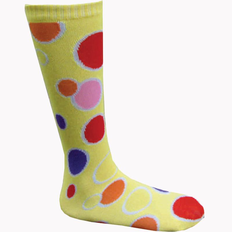 Yellow Circle Knee Socks  Kids |