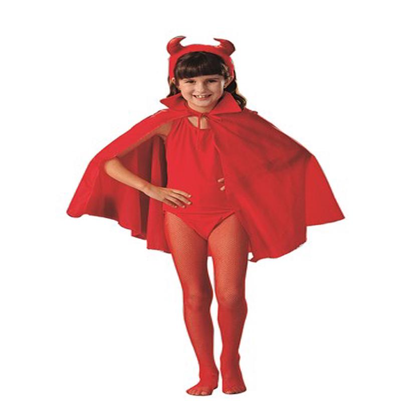 27\" Child Red Cape with Collar |